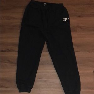 Obey sweat pants size medium